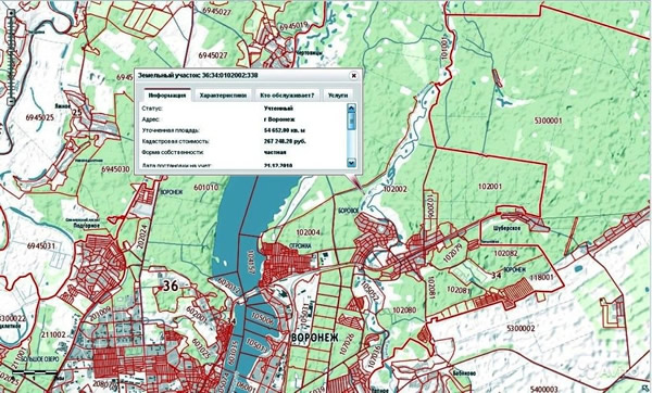 Карта земельного участка по кадастровому номеру